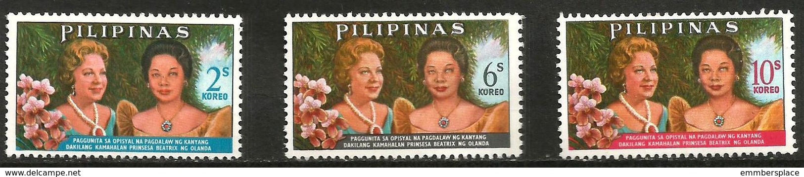 Philippines - 1965 Princess Beatrix Of Netherlands Visit MNH **   Sc 931-3 - Philippines