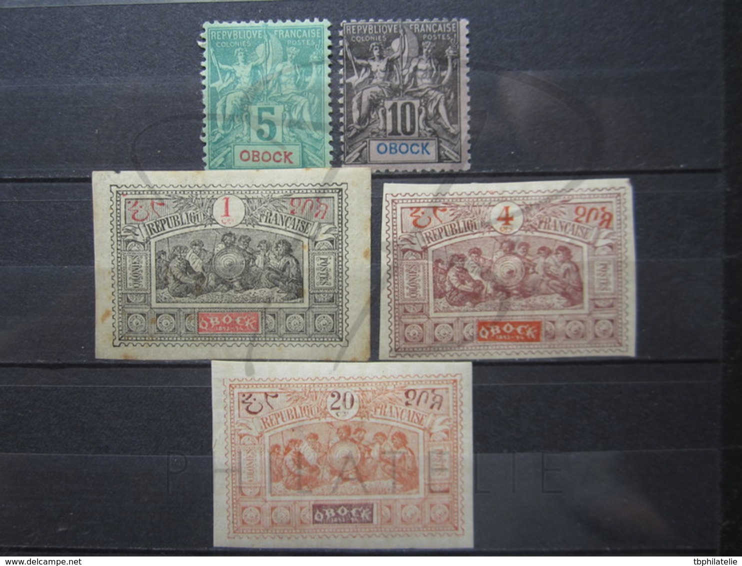 VEND LOT DE TIMBRES D ' OBOCK , NEUFS AVEC CHARNIERES !!! - Unused Stamps