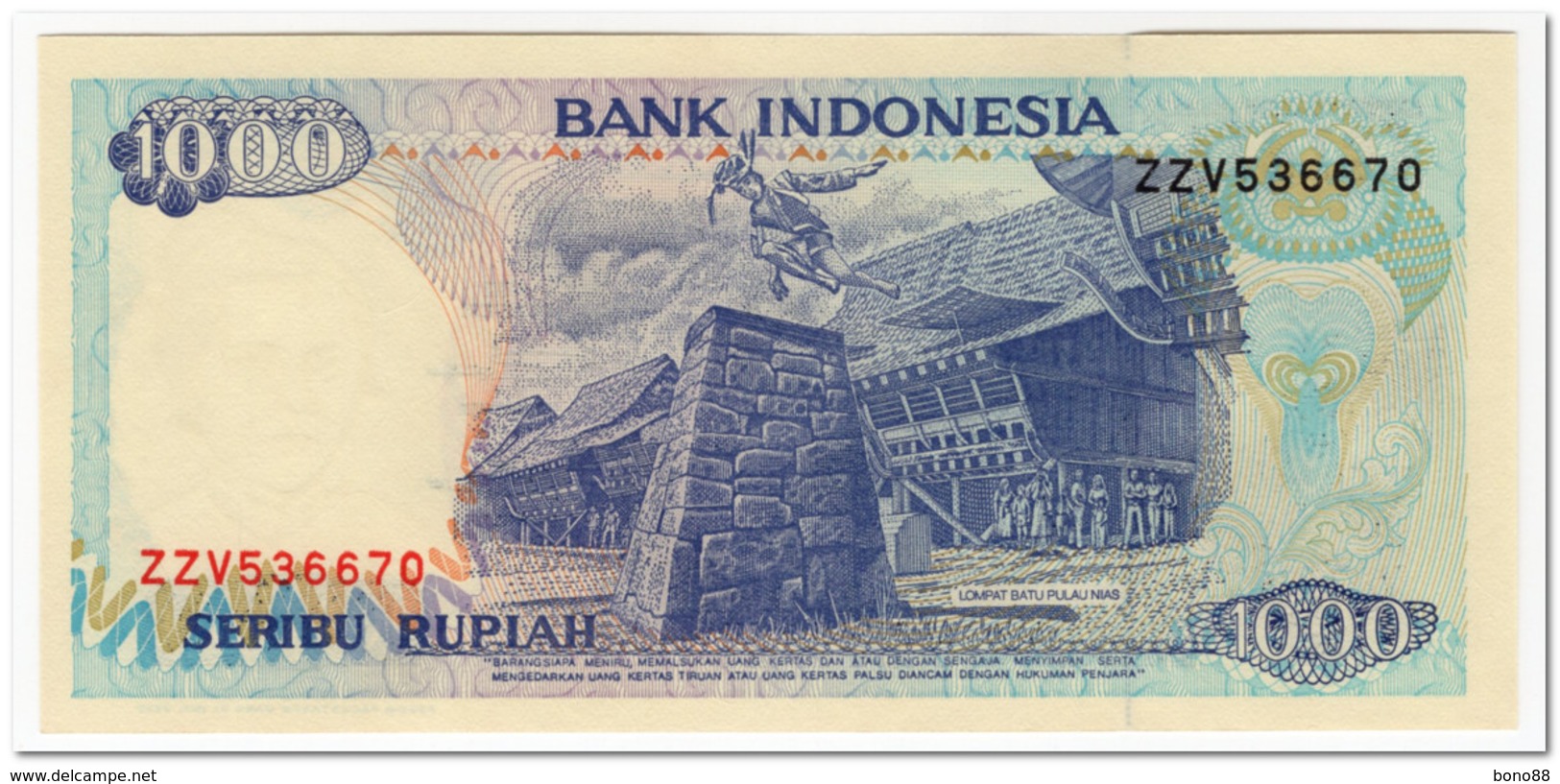 INDONESIA,1000 RUPIAH,1992 (2000),P.129i,UNC - Indonésie