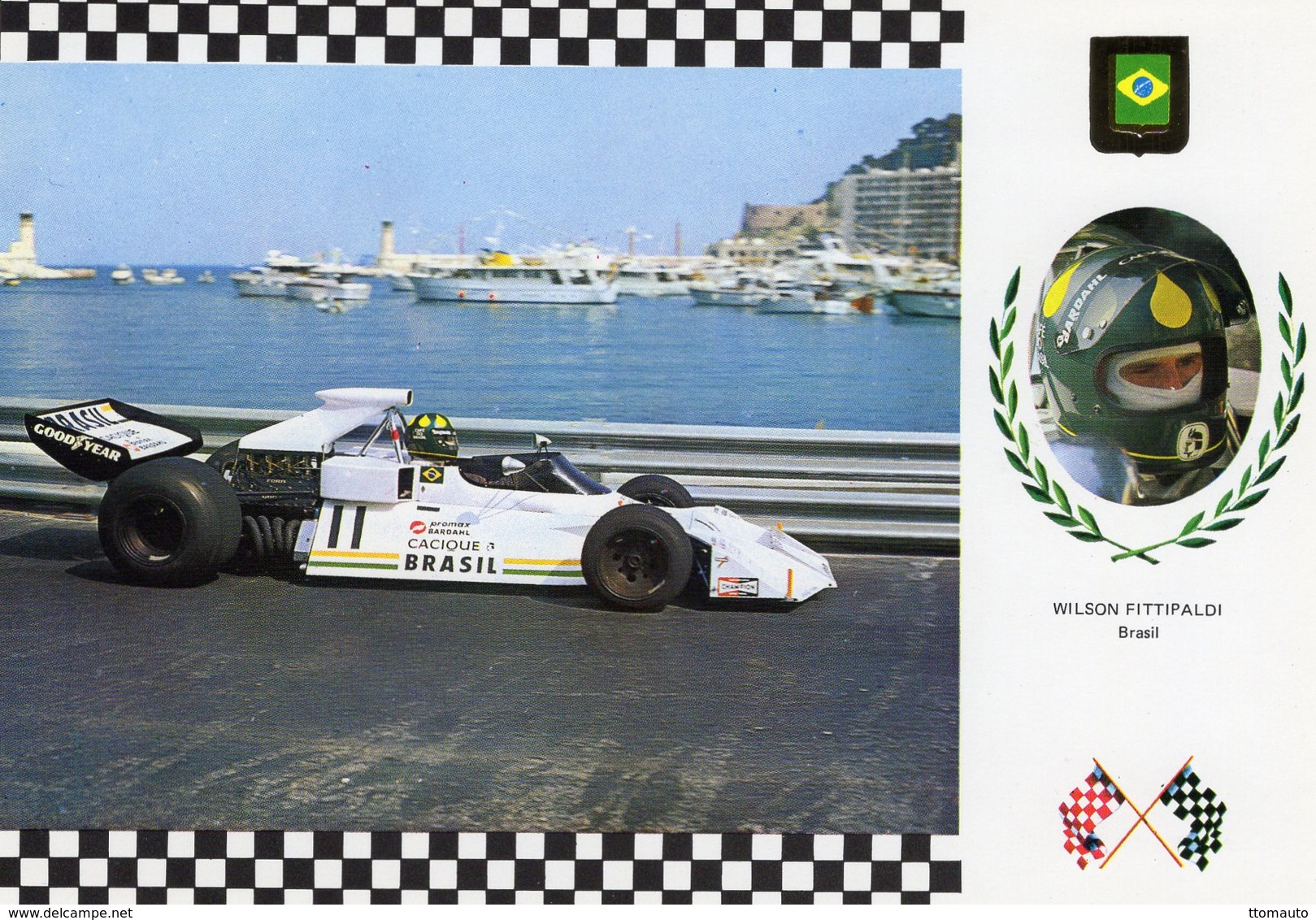 Wilson Fittipaldi  -   Brabham BT 42/4 Cosworth  -  Monaco Grand Prix   -  Carte Postale - Grand Prix / F1