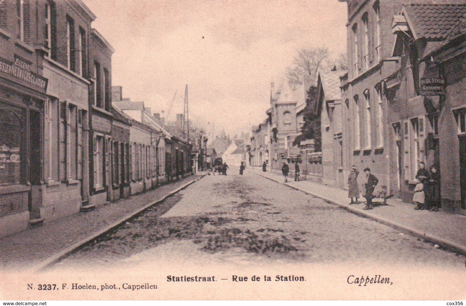 CPA BELGIQUE CAPPELLEN STATIESTRAAT Rue De La Station - Kapellen