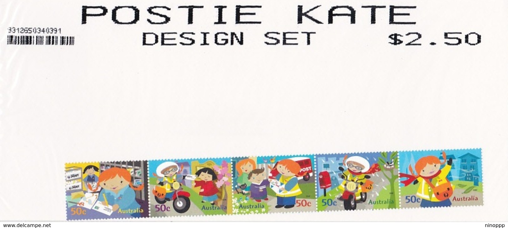 Australia ASC 2371a-2375a 2006 Postie Kate Self-Adhesive MNH - Mint Stamps