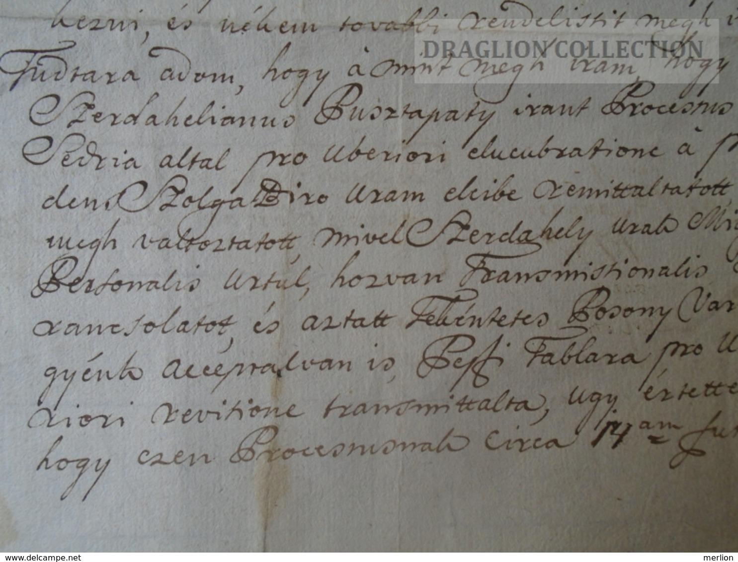 DC49.4 Handwritten Letter- Caspar Horváth Kissevics - Zavar (Slovakia) - 1780  -Sághy, Mérey Tamás - Manuscrits