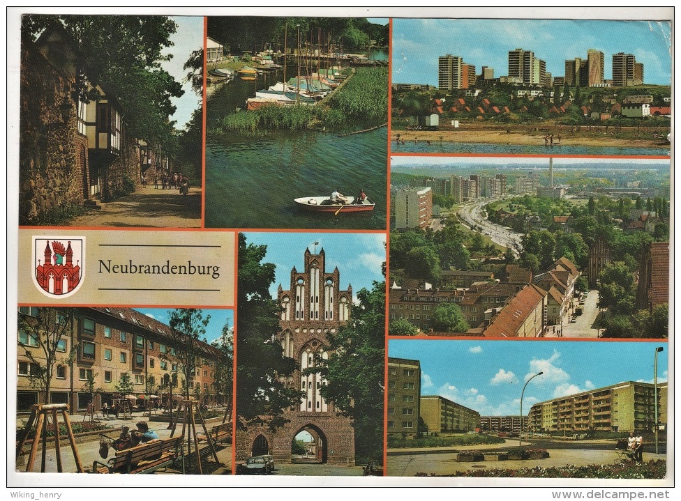 Neubrandenburg - Mehrbildkarte 8   Großbildkarte - Neubrandenburg