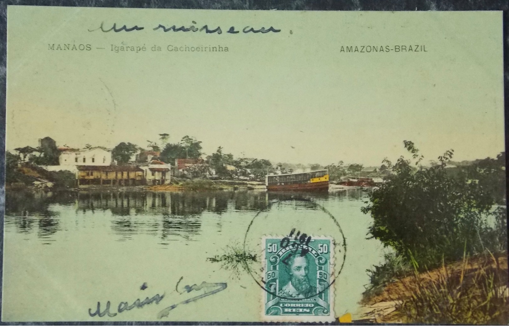 CPA Carte Postale Postcard - Brasil Brazil - MANAOS - 1911 Igarapé Da Cachoeirinha - Manaus