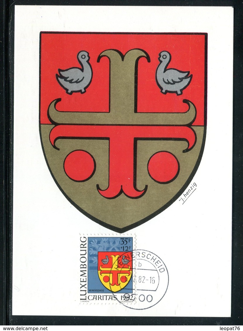 Luxembourg - Carte Maximum 1982 - Armoiries De Heinerscheid - Maximum Cards