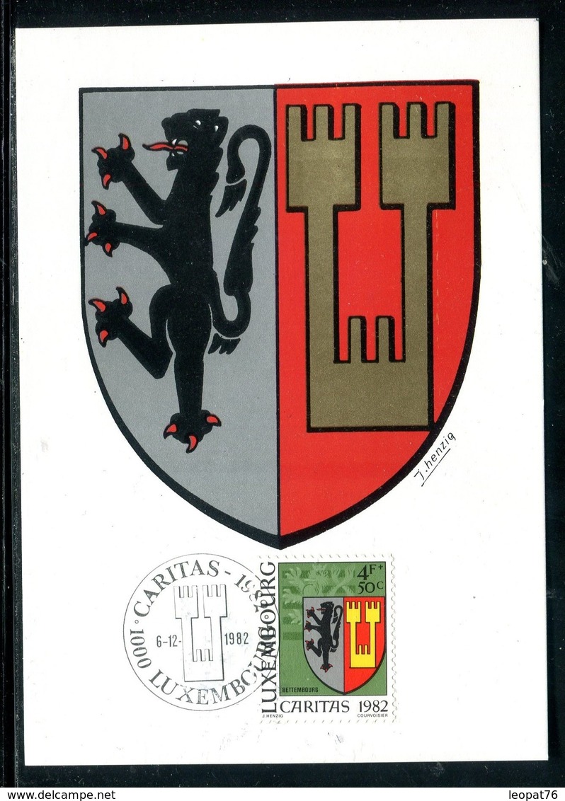 Luxembourg - Carte Maximum 1982 - Armoiries De Bettembourg - Cartes Maximum