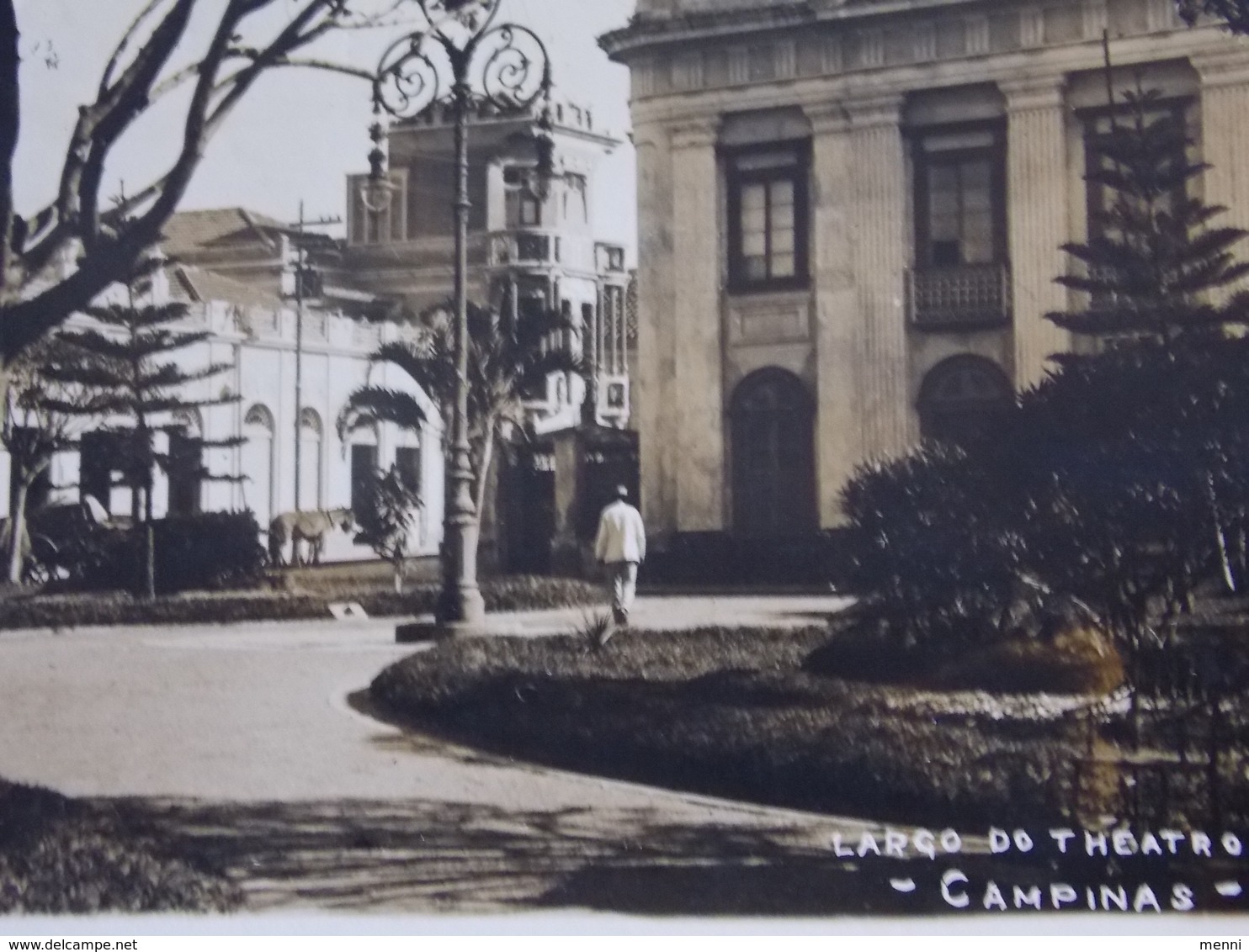 CPA Carte Postale Postcard - Brasil Brazil - CAMPINAS - 1923 RPPC Largo De Theatro - Other