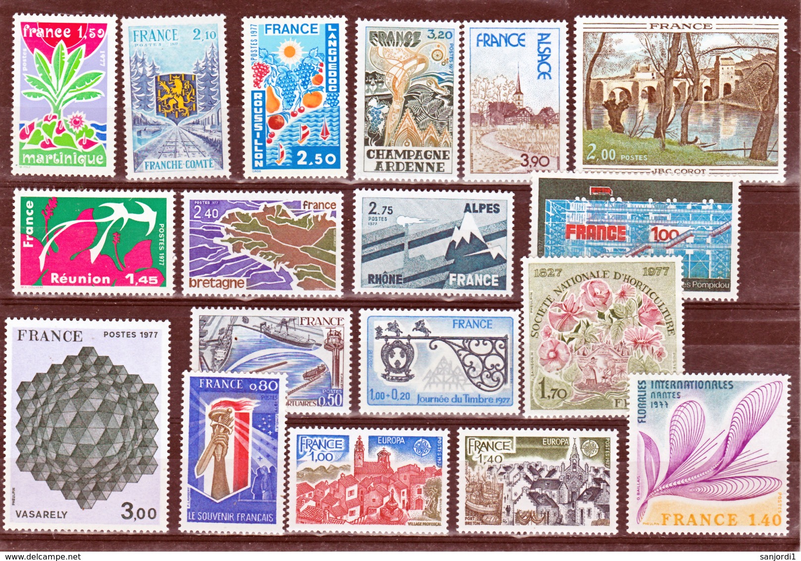 France 1977 1914 1961 Année Poste Neuf ** TB MNH SiN CHARNELa Cote 47 - 1970-1979