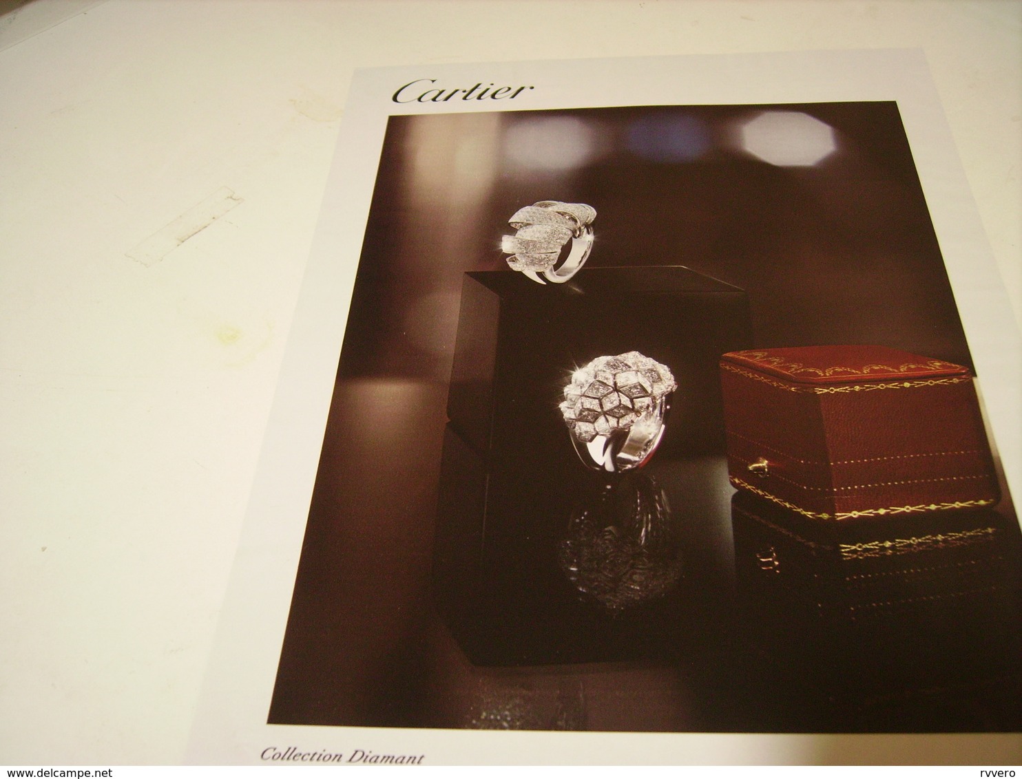 ANCIENNE PUBLICITE BOUTIQUE CARTIER COLLECTION DIAMANTS 2012 - Autres & Non Classés