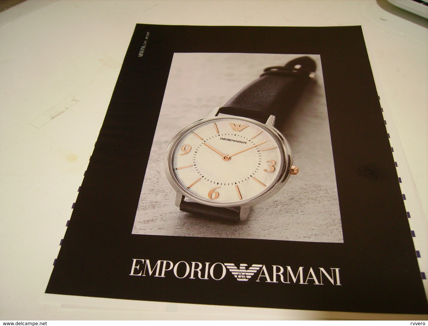 PUBLICITE  MONTRE EMPORIO ARMANI 2010 - Autres & Non Classés