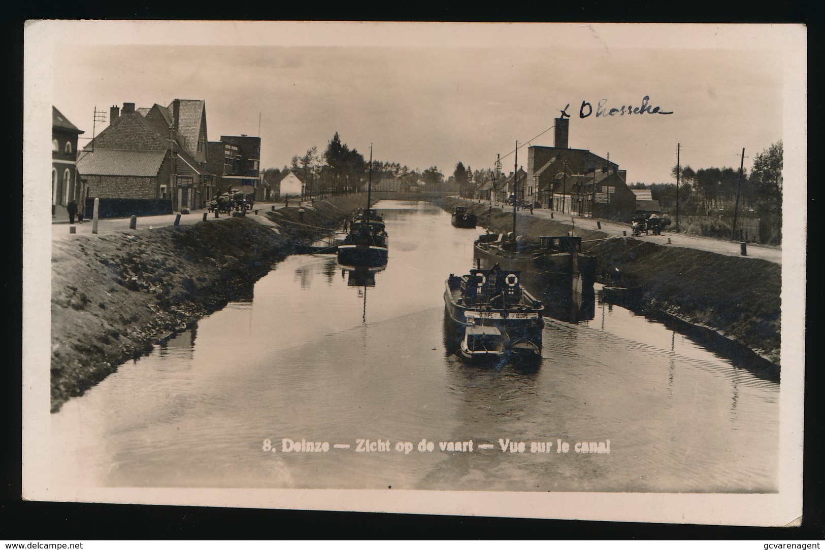 DEINZE = FOTOKAART == ZICHT OP DE VAART - VUE SUR LE CANAL - Deinze