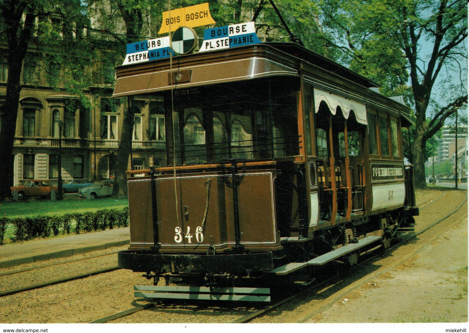 BRUXELLES-AVENUE LOUISE-TRAM CALIFORNIA-BOURSE-PLACE STEPHANIE-BOIS - Transport Urbain En Surface