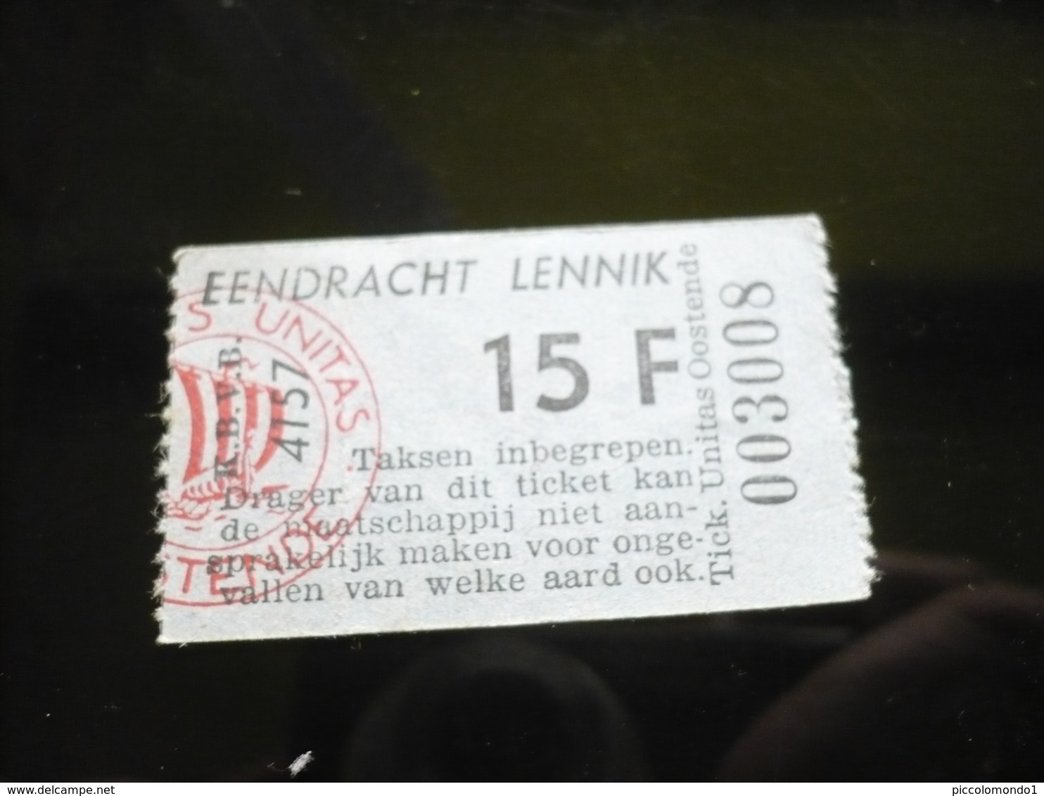 Voetbal Ticket F C Lennik - Toegangskaarten