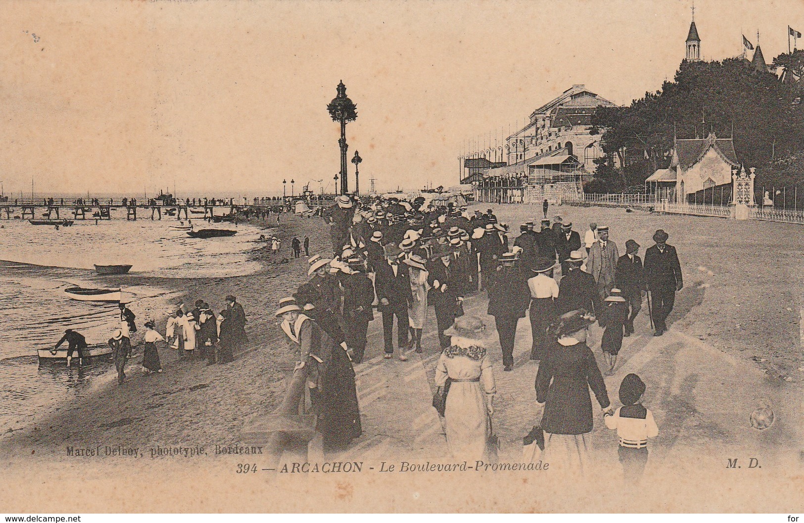 Gironde : ARCACHON : Le Boulevard - Promenade - Arcachon