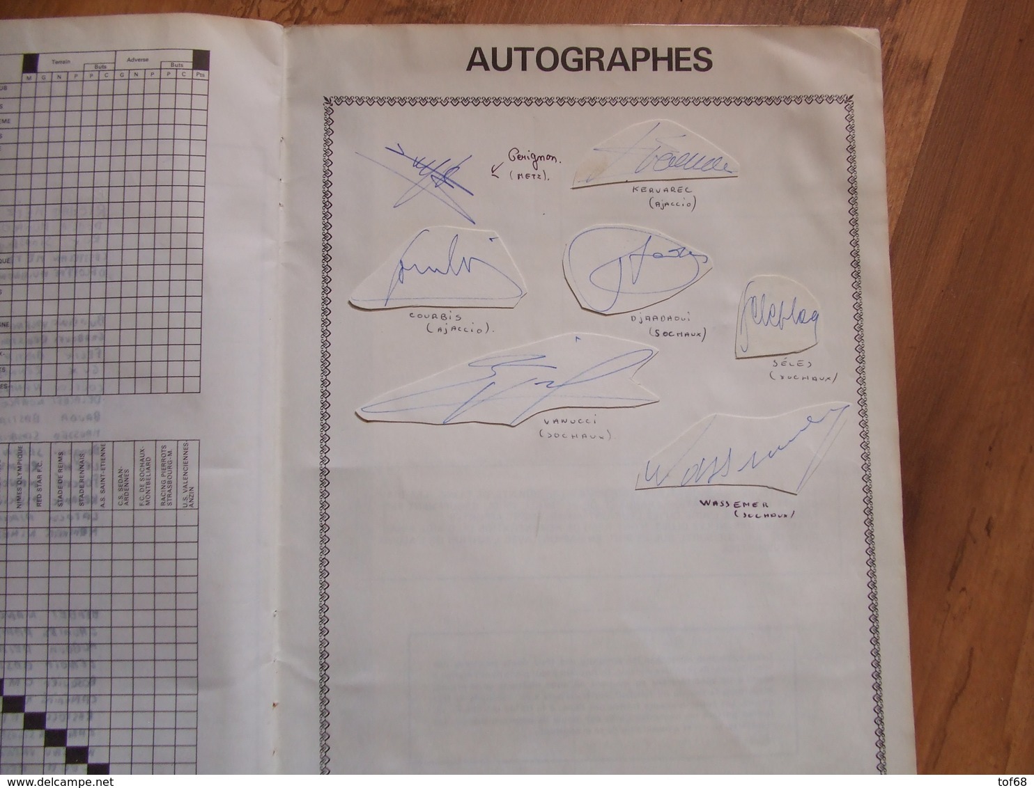 Album complet étoiles du Football 1970 1971 avec autographes AGE éducatif pas Panini