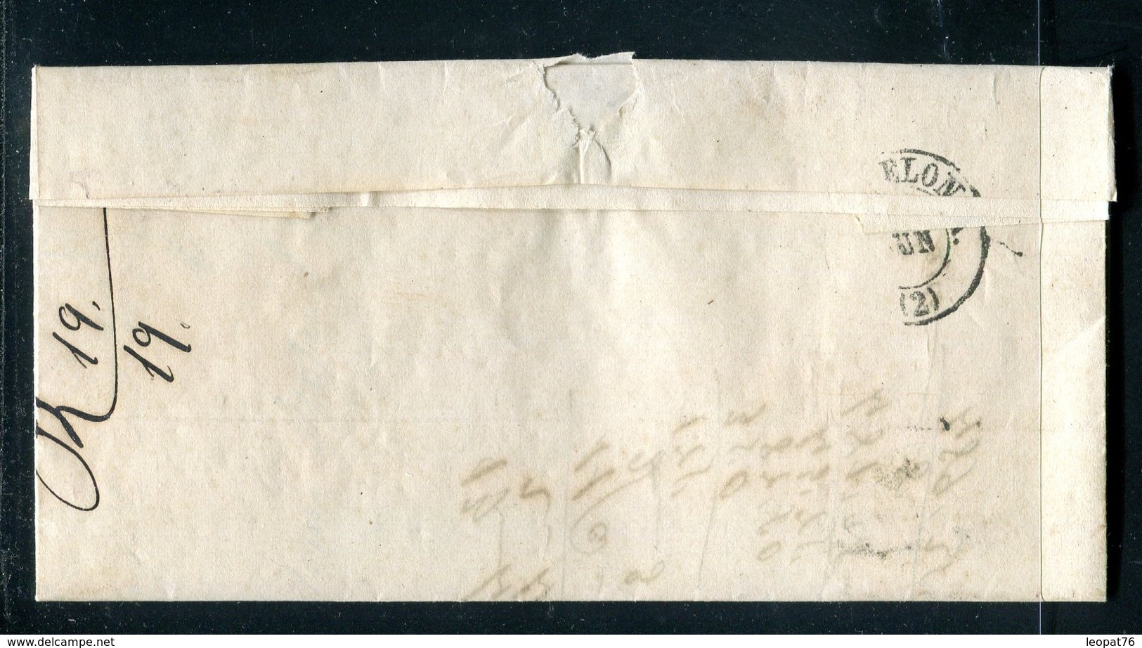 Espagne - Lettre ( Avec Texte ) De Figueras Pour Barna En 1869 - Briefe U. Dokumente