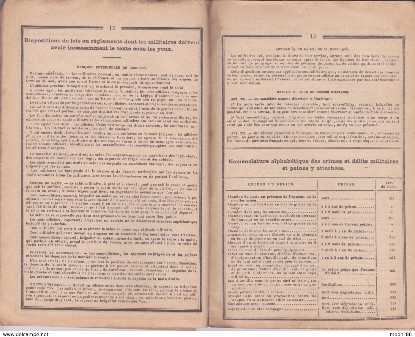 MILITARIA - LIVRET INDIVIDUEL MILITAIRE - CLASSE 1911 - BUREAU DE PARTHENAY - ETABLIE LE 30 MARS 1922 - Documentos