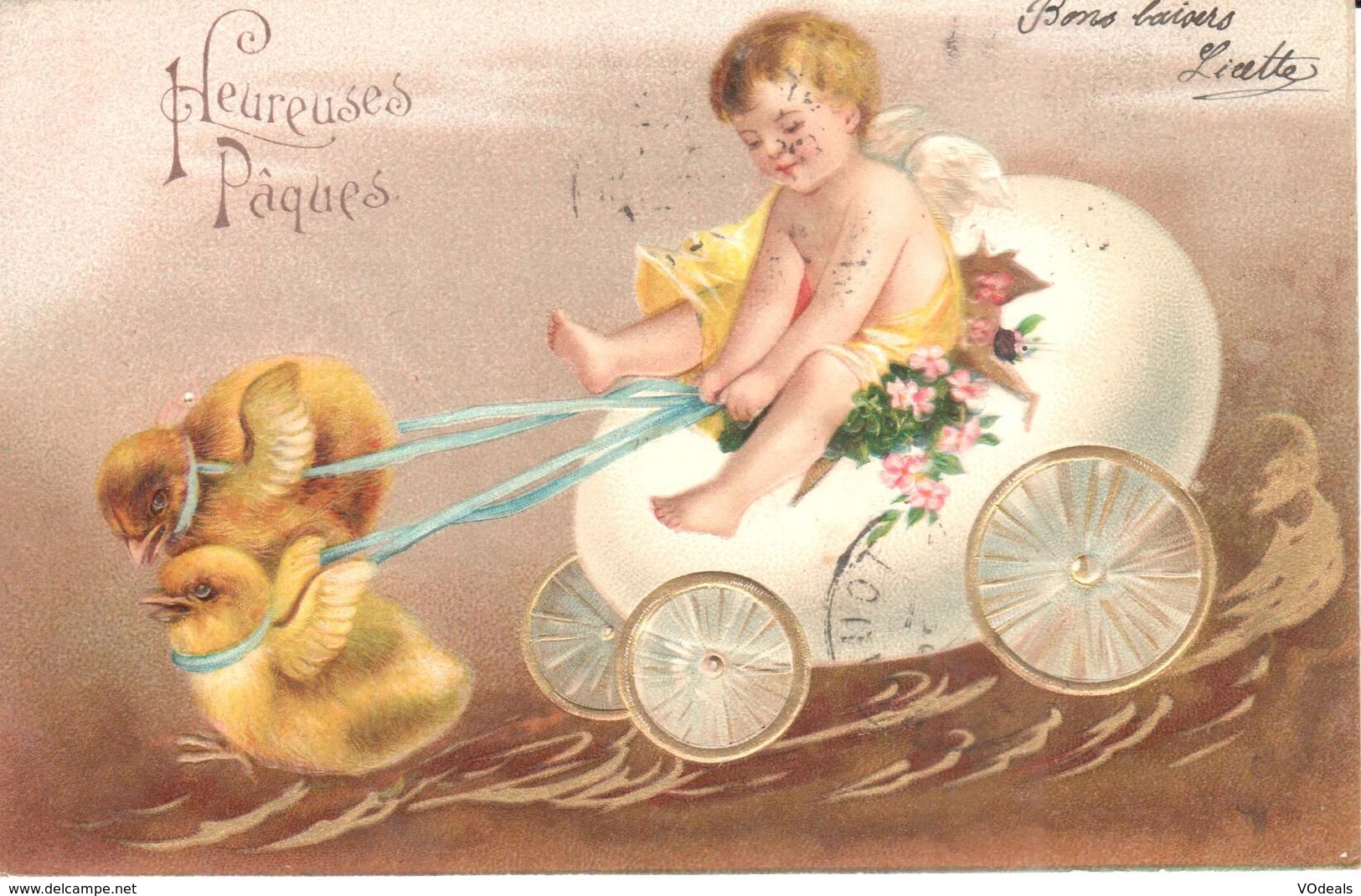 Thèmes - Fêtes - Voeux - Pâques - Petit Ange - Pâques