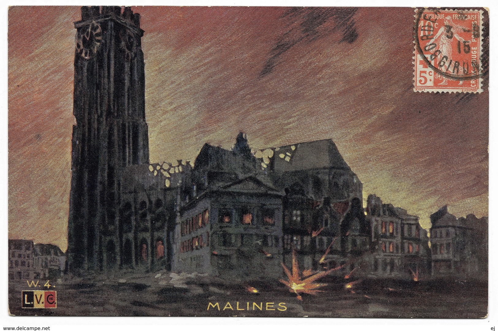 Malines - L.V.C. W4 - C.P.I. - 1916 - 1900-1949