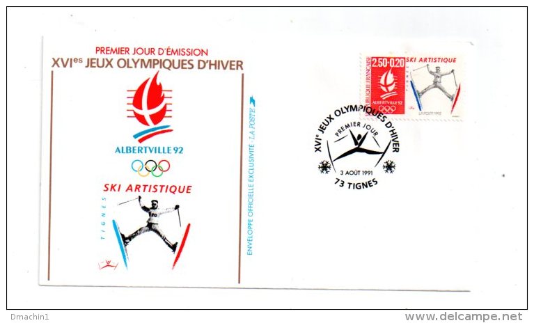 XVI° Jeux Olympiques D'hiver-Albertville 92-Ski Artistique- -voir état- - 1980-1989