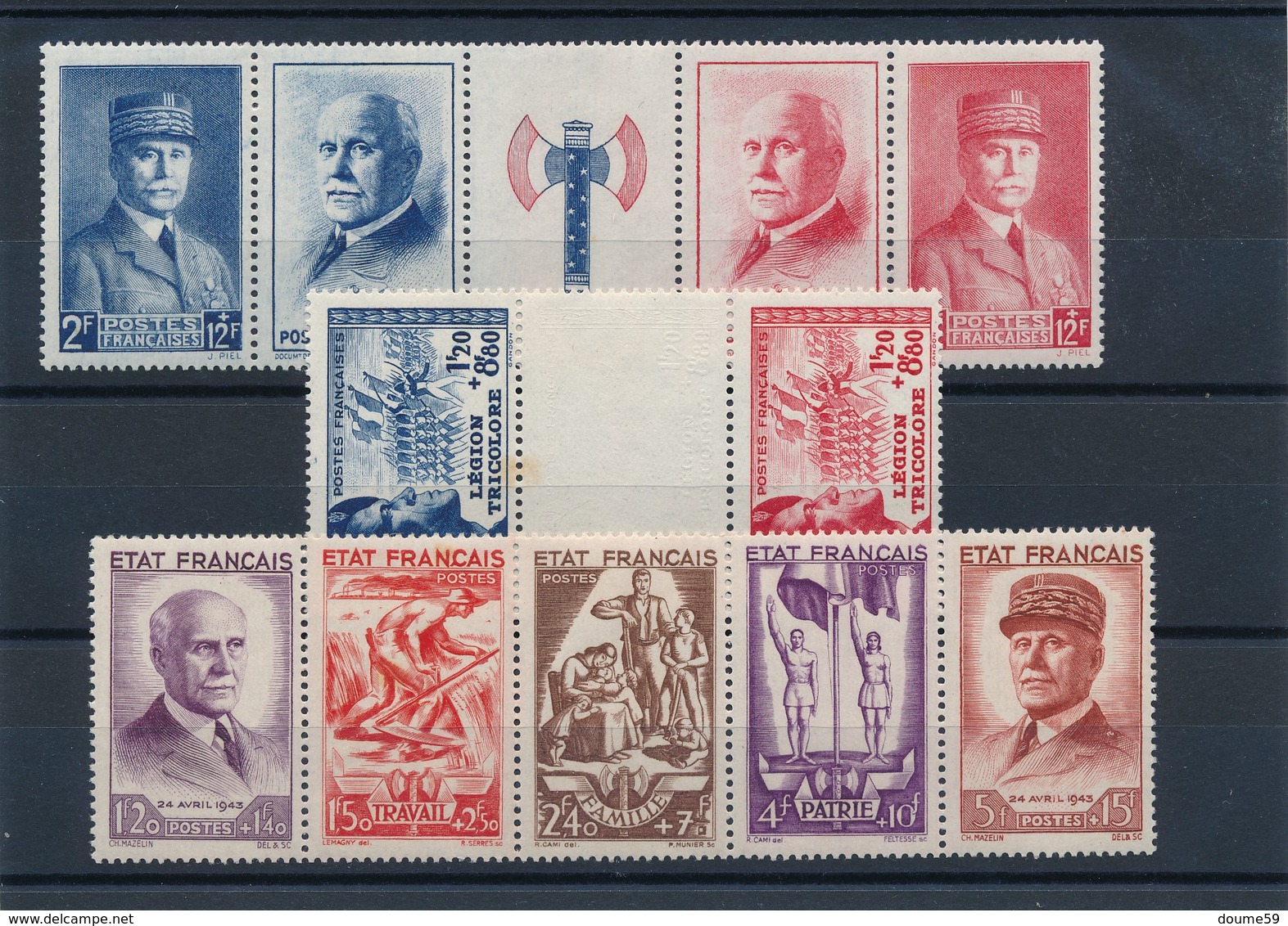 CA-218: FRANCE: Lot**  Avec N°566a-571A-580A - Neufs