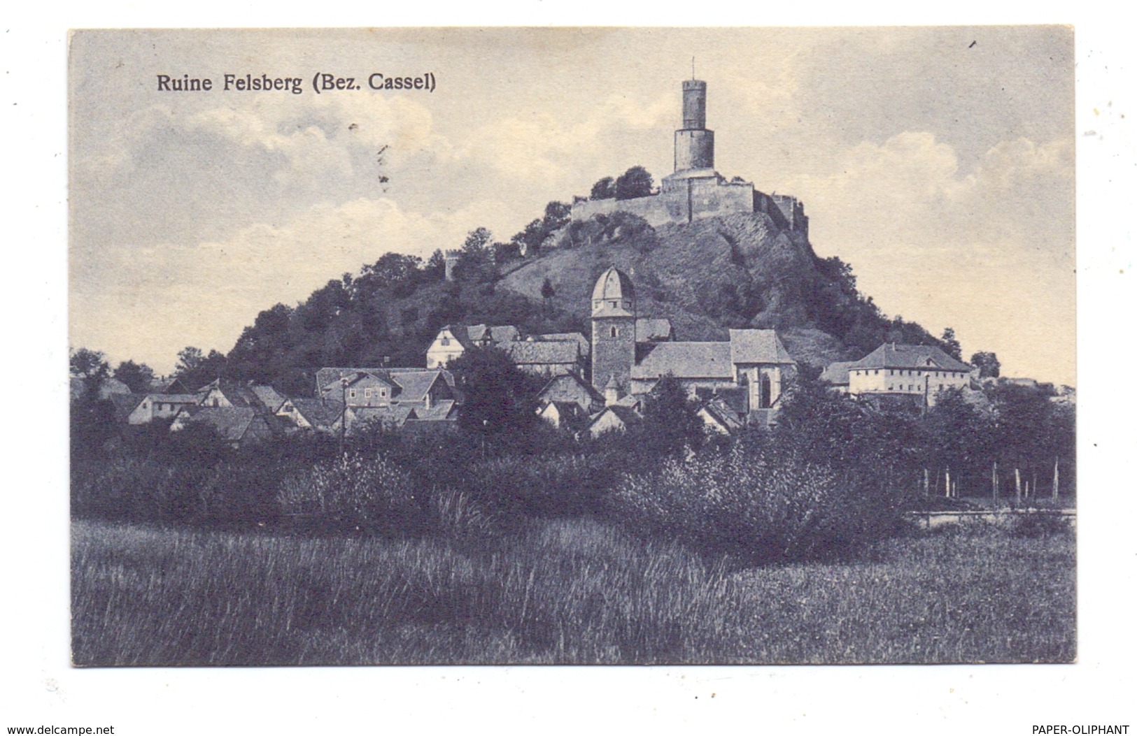 3582 Felsberg, Ortsansicht Mit Ruine, 1927 - Homberg