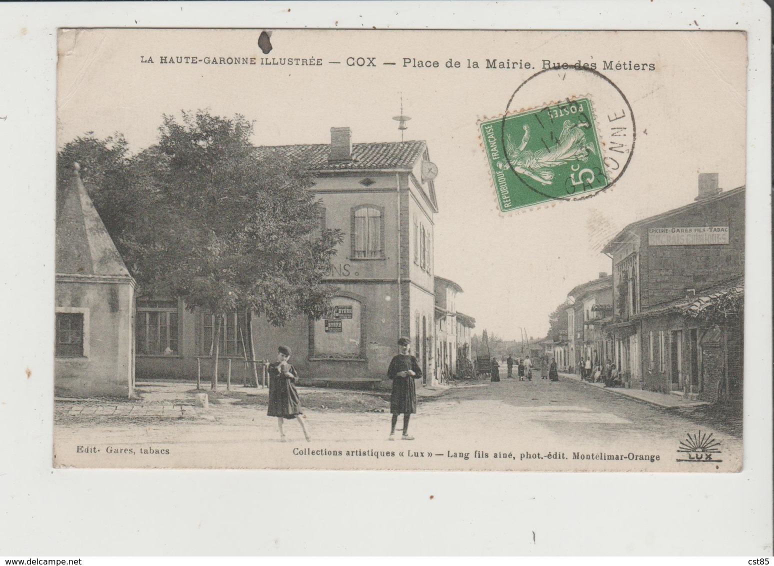 CPA - COX - Place De La Mairie - Rue Des Métiers - Sonstige & Ohne Zuordnung