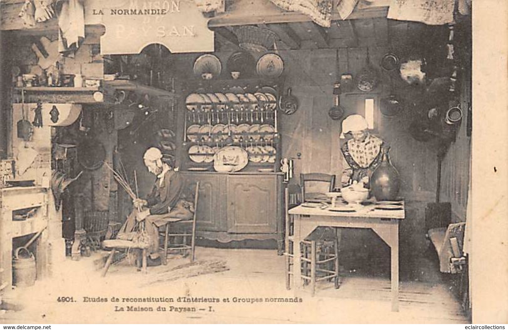 Thème Publicité Ou Vue: Cuisine. Cheminée.Arts De La Table  .Normandie  Intérieur Normand .Vaisselier (voir Scan) - Autres & Non Classés