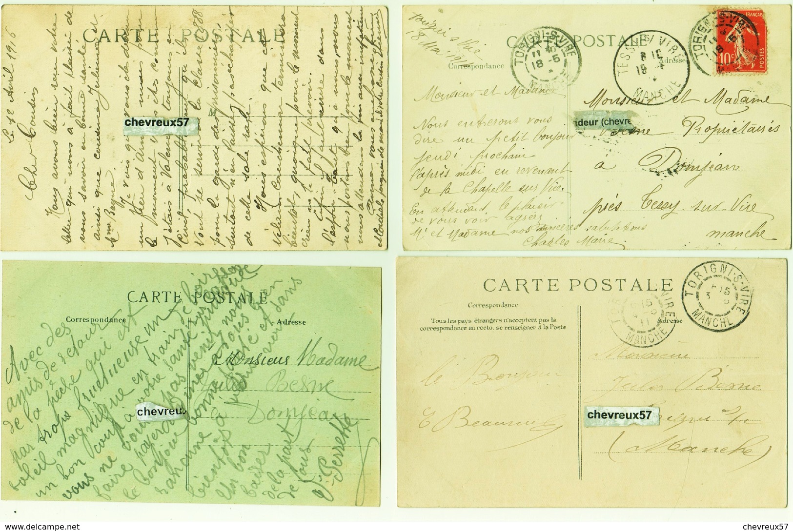 LOT 1 - 30 cartes anciennes - Calvados et divers FRANCE