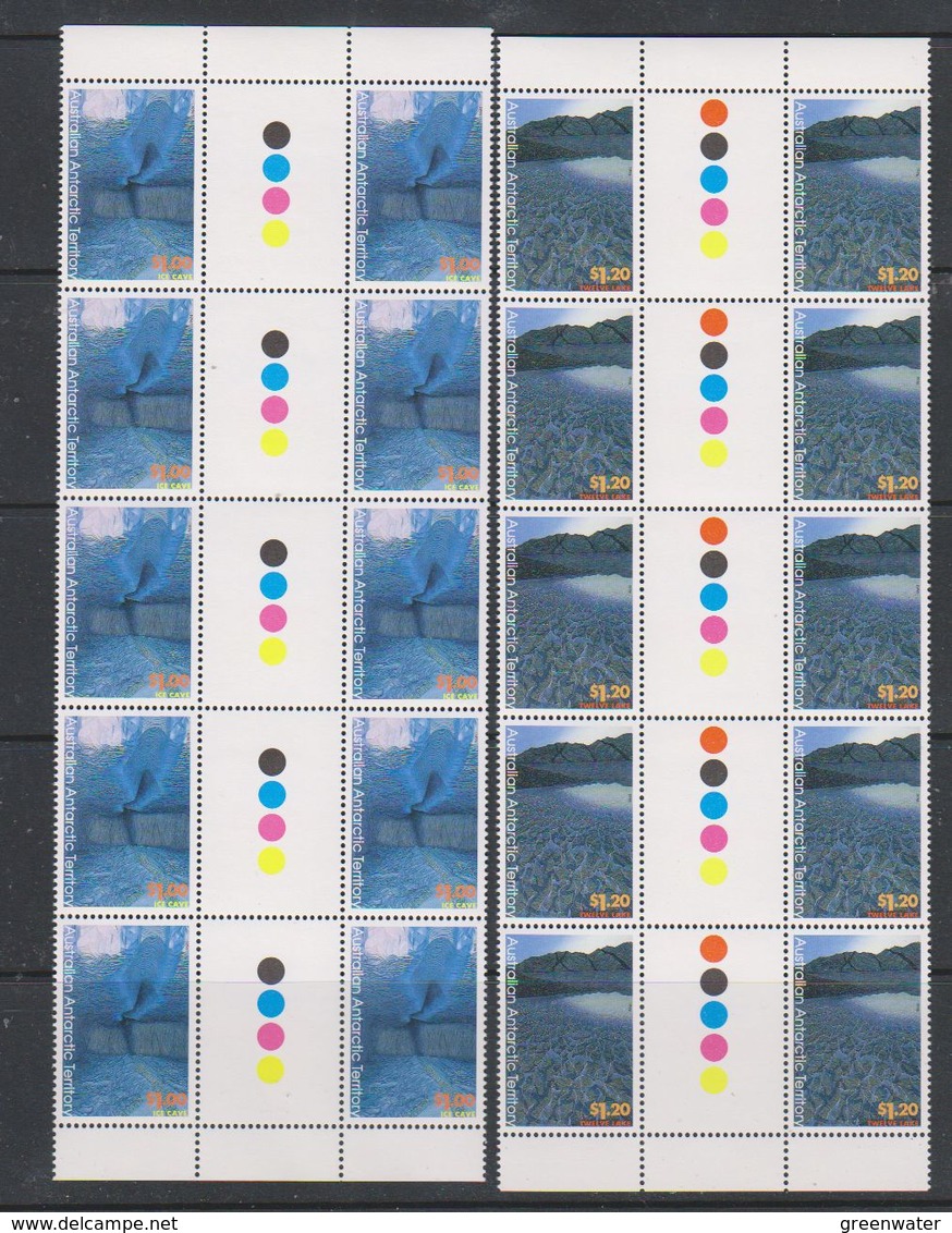 AAT 1996 Landscapes/Landforms 5x Gutter (45c 10x Gutter) ** Mnh (F7263) - Ongebruikt