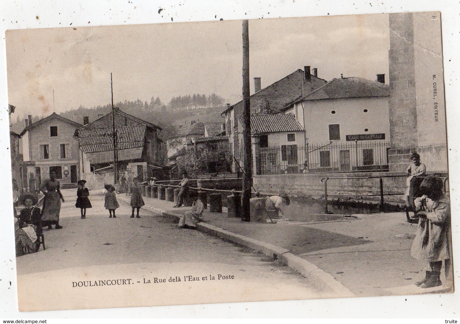 DOULAINCOURT LA RUE DELA L'EAU ET LA POSTE - Doulaincourt