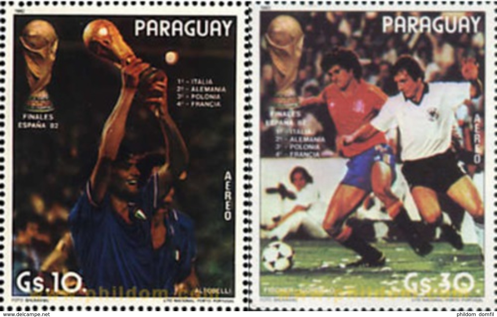 Ref. 350877 * MNH * - PARAGUAY. 1982. FOOTBALL WORLD CUP. SPAIN-82 . COPA DEL MUNDO DE FUTBOL. ESPAÑA-82 - Other & Unclassified