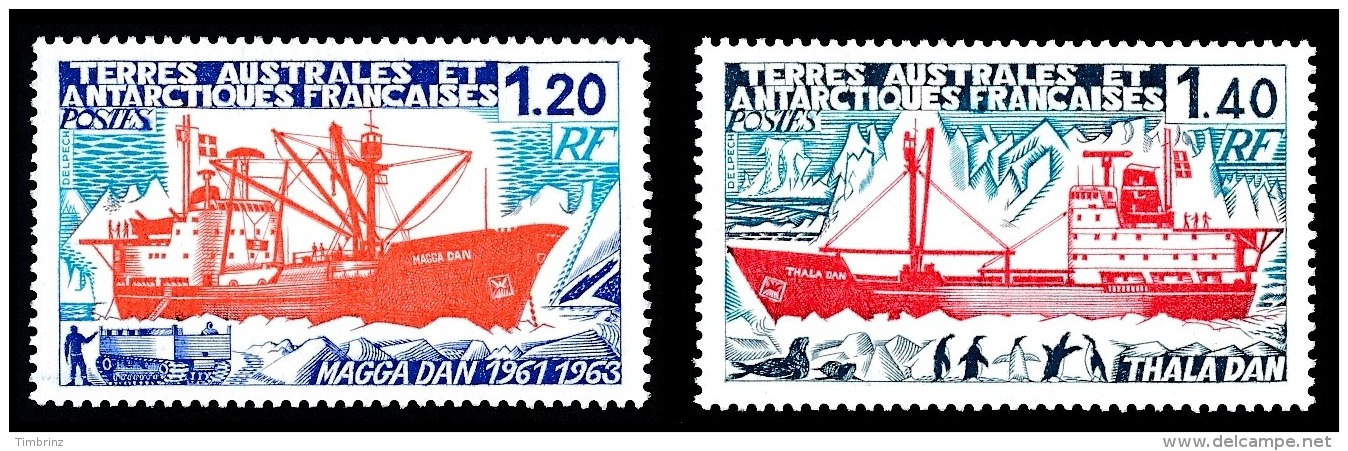 TAAF Année Complète 1977 + AVION - Yv. 64 à 73 + PA 48 à 50 ** MNH SUP  Cote= 69,40 EUR - 13 Timbres  ..Réf.TAF20893 - Años Completos