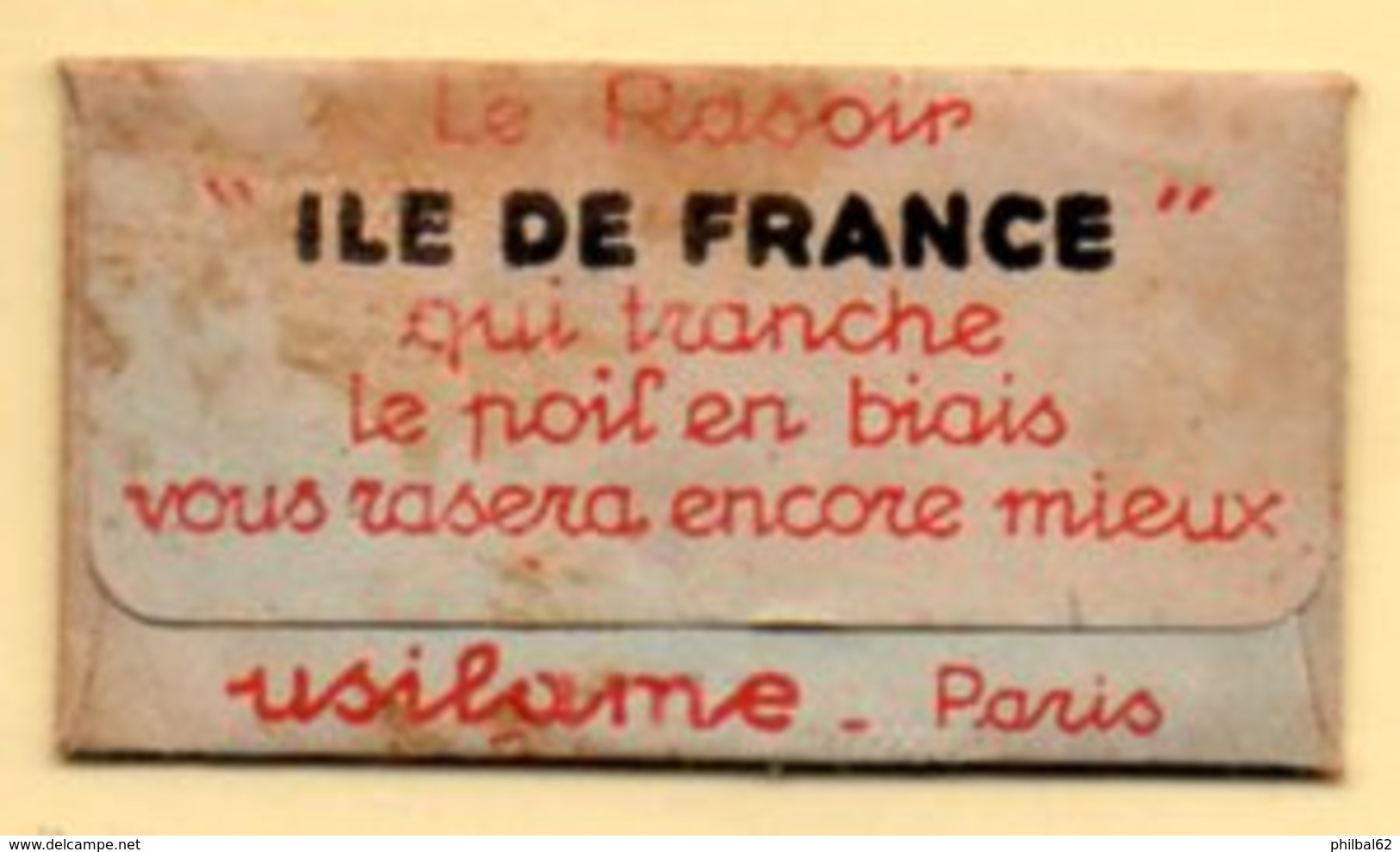 Rasage. Razor Blade. Lames De Rasoir. Lot De 2 Lames Ile De France, Pochettes Différentes. - Lames De Rasoir