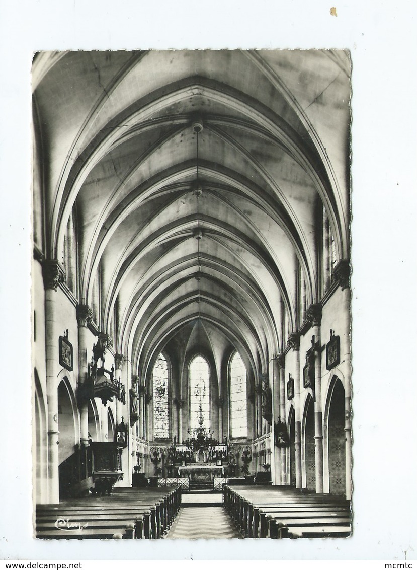 CPSM Petit Format -  Nouvion   -(Somme) - Interieur De L'église - Nouvion
