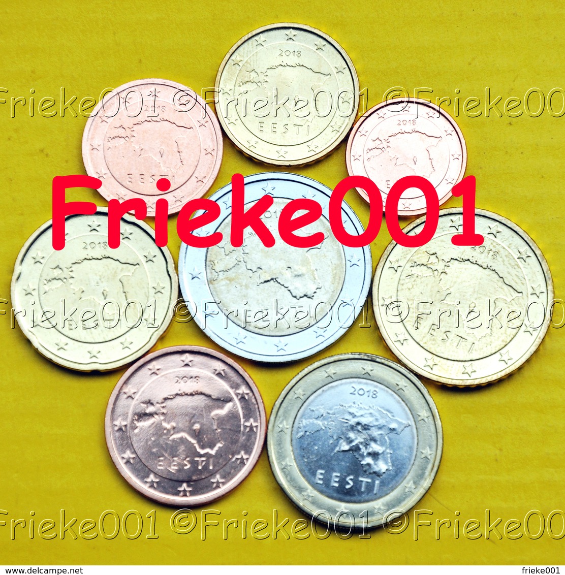 Estland - Estonie - 1 Cent Tot 2 Euro 2018 Unc. - Estonie