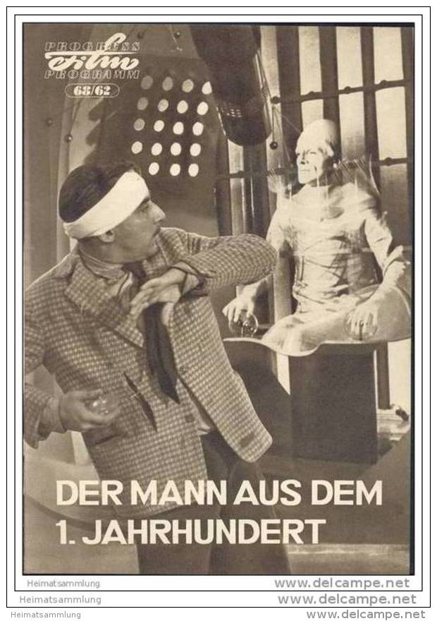 Progress-Filmprogramm 68/62 - Der Mann Aus Dem 1. Jahrhundert - Film & TV