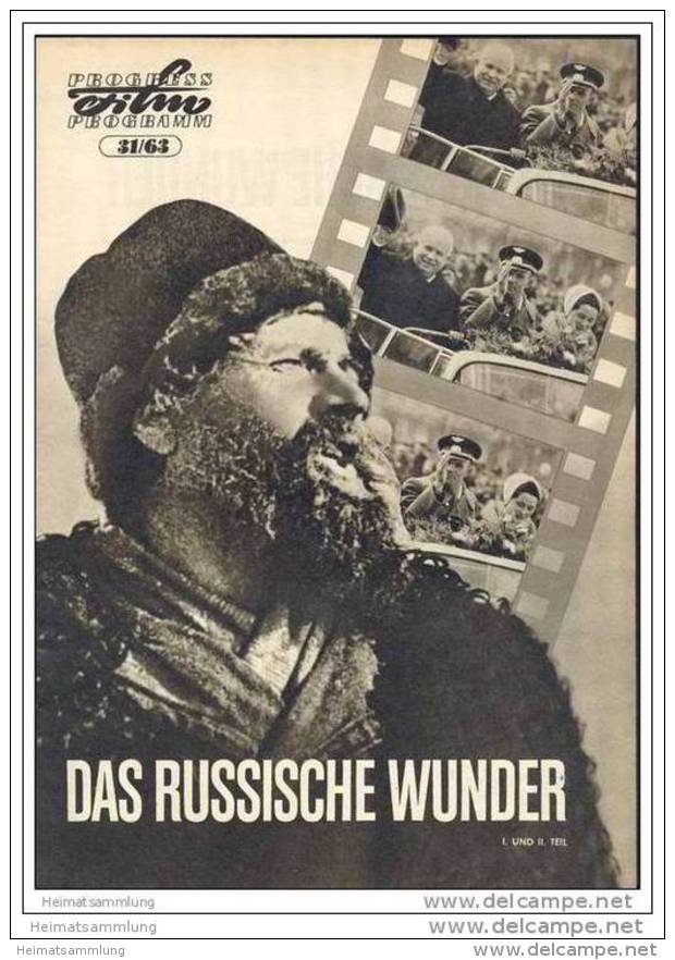 Progress-Filmprogramm 31/63 - Das Russische Wunder I. Und II. Teil - Films & TV