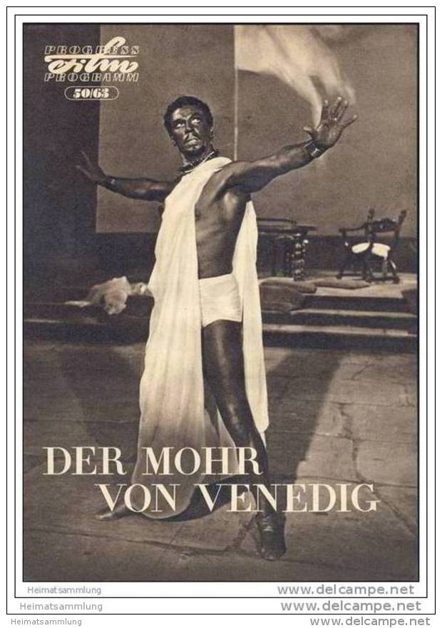 Progress-Filmprogramm 50/63 - Der Mohr Von Venedig - Film & TV