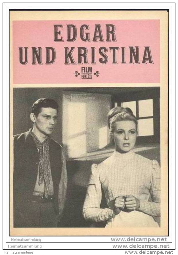 FILM FÜR SIE - Progress-Filmprogramm 5/68 - Edgar Und Kristina - Películas & TV