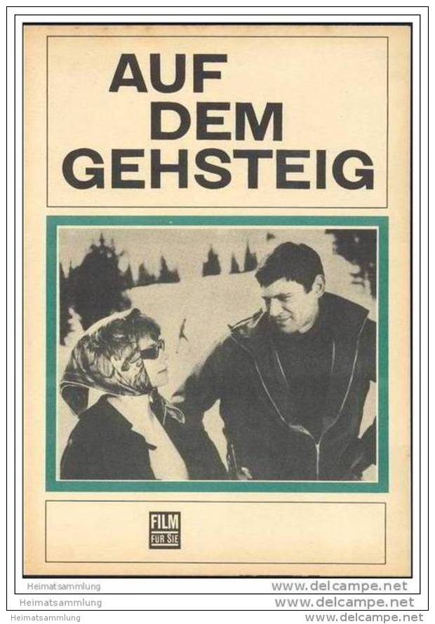 FILM FÜR SIE - Progress-Filmprogramm 30/68 - Auf Dem Gehsteig - Films & TV
