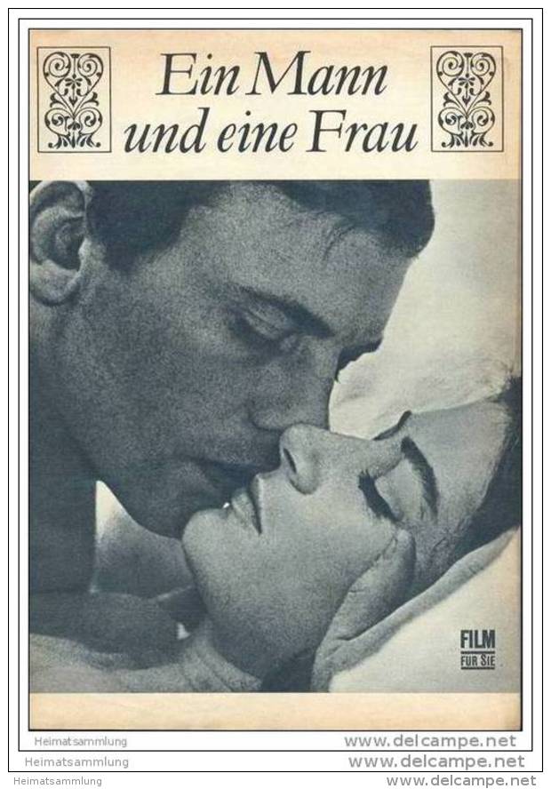 Film Für Sie Progress-Filmprogramm 51/68 - Ein Mann Und Eine Frau - Films & TV