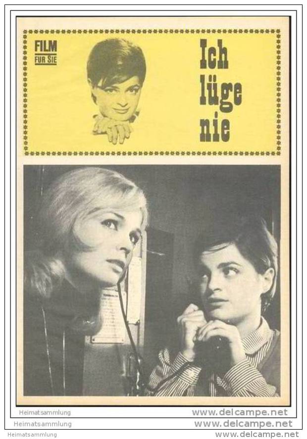 Film Für Sie Progress-Filmprogramm 64/68 - Ich Lüge Nie - Film & TV