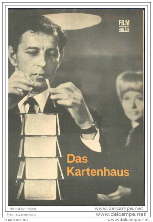 Film Für Sie Progress-Filmprogramm 100/68 - Das Kartenhaus - Films & TV