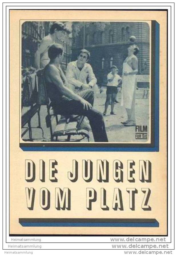 Film Für Sie Progress-Filmprogramm 116/68 - Die Jungen Vom Platz - Film & TV