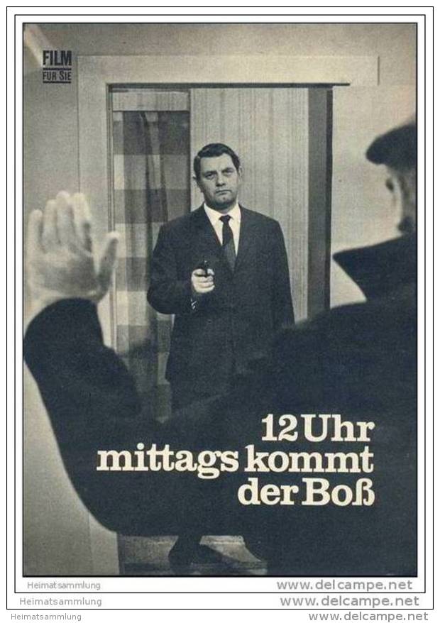 Film Für Sie Progress-Filmprogramm 117/68 - 12Uhr Mittags Kommt Der Boss - Film & TV