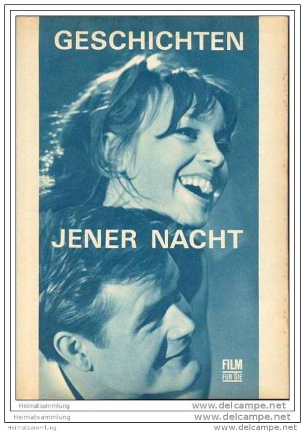 Film Für Sie Progress-Filmprogramm 59/67 - Geschichten Jener Nacht - Films & TV