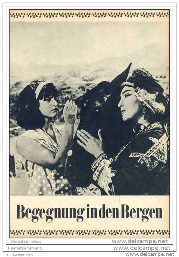 Film Für Sie Progress-Filmprogramm 105/67 - Begegnung In Den Bergen - Film & TV
