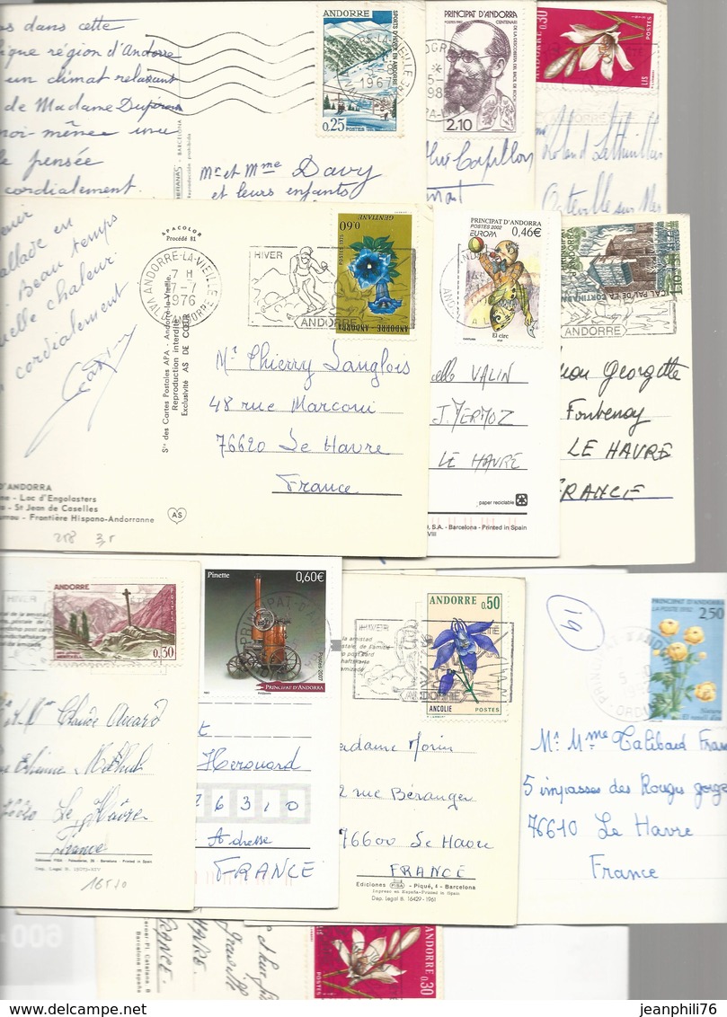 Lot 11 Cpm Affranchissements Divers - Covers & Documents